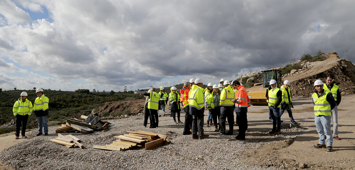 Visita às obras em curso LBA em Mangualde