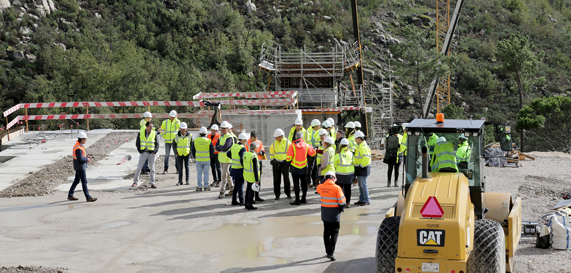 Visita às obras em curso LBA em Mangualde