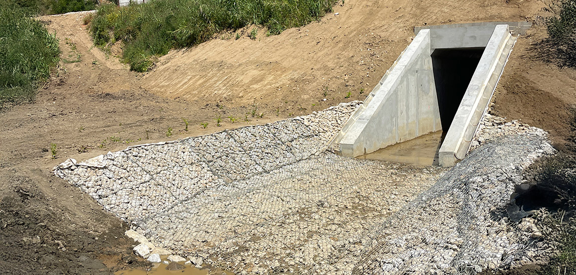 Imagem 1 - passagem hidráulica ao km 26,388 da Linha da Beira Baixa