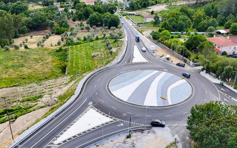 Fotografia 1 - Conclusão da empreitada EN229 Viseu/Sátão - Eliminação de constrangimentos em zonas industriais