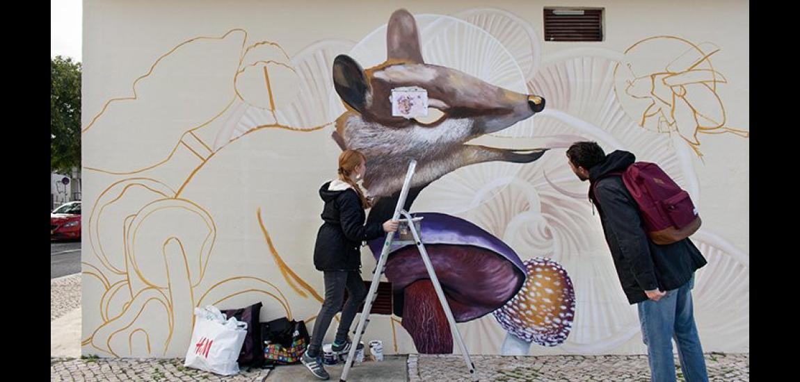 Novo Mural no Cais do Sodré