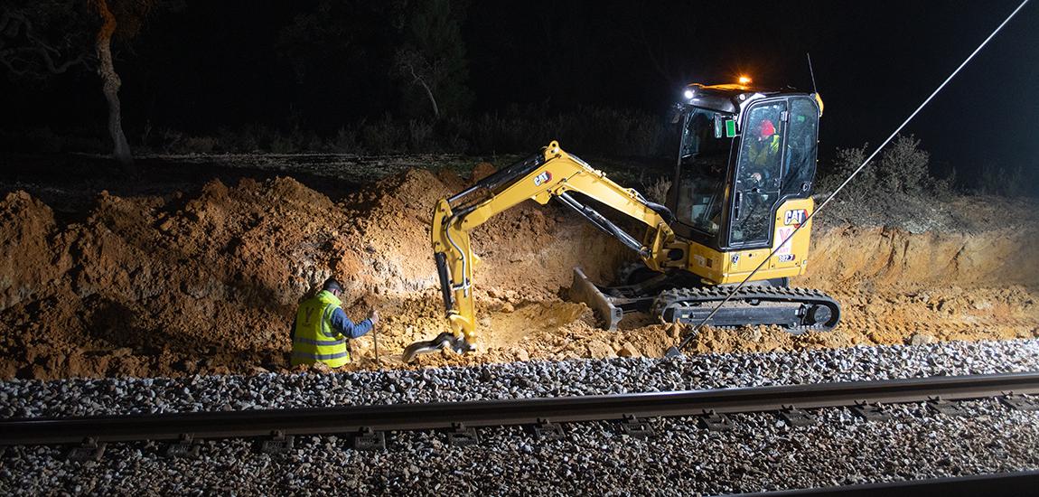 Mapa - Linha de Sines, Troço Sines - Ermidas do Sado