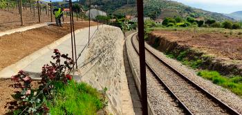 Estabilização de Muro de Suporte na Linha do Douro