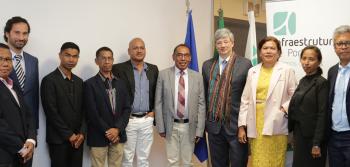 Presidente do Grupo IP com a Delegação do Ministério das Obras Públicas de Timor-Leste