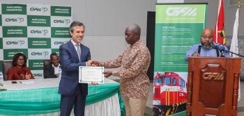 novos inspetores ferroviários em Moçambique 