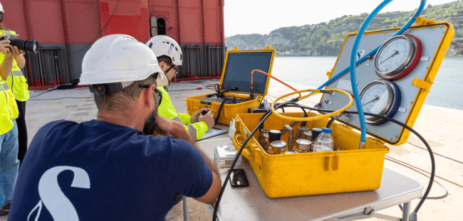 Equipamento técnico para as inspeções subaquáticas aos pilares da Ponte 25 de Abril